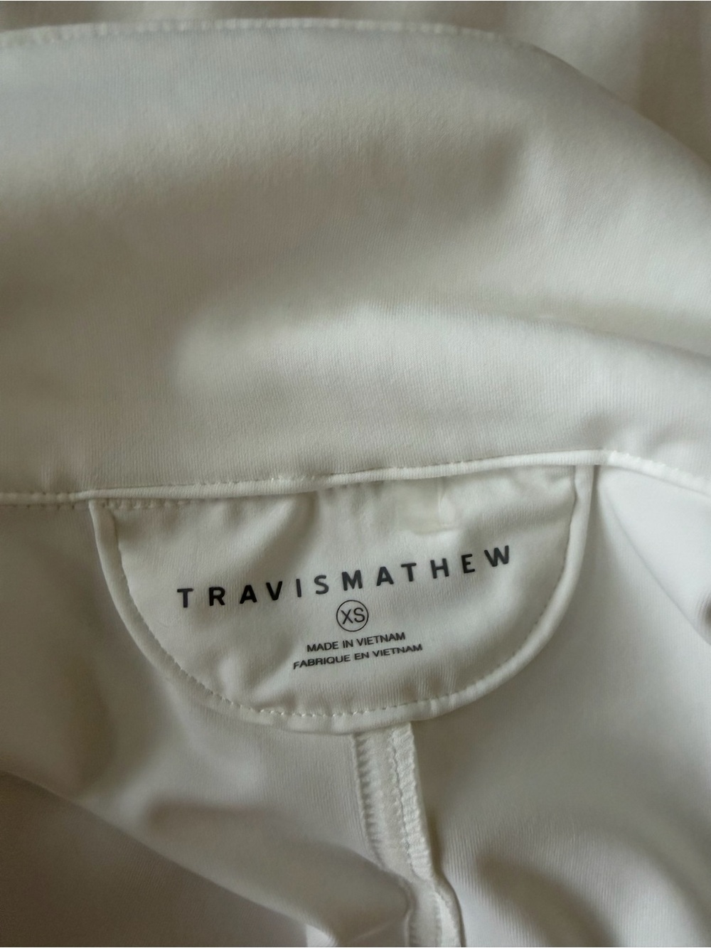 Travis Mathew White Sleeveless Zip Polo Dress - Picture 3 of 3